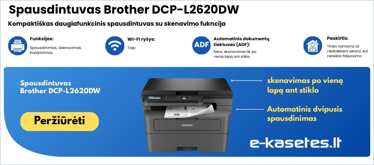 Brother DCP-L2620DW daugiafunkcis lazerinis spausdintuvas su Wi-Fi